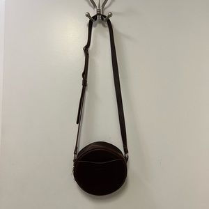 Portland Leather Mini Circle Crossbody